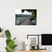 自転車の水上橋 ポスター (ホームオフィス)