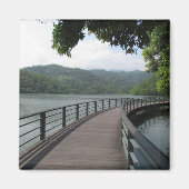 自転車の水上橋 マグネット (正面)