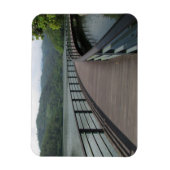 自転車の水上橋 マグネット (縦)