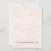 自転車の水彩画のブライダルシャワーの招待状 招待状 (裏面)