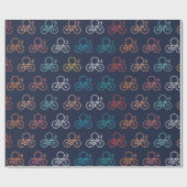 自転車の漫画 ラッピングペーパー (フラット)