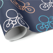 自転車の漫画 ラッピングペーパー (ロールコーナー)
