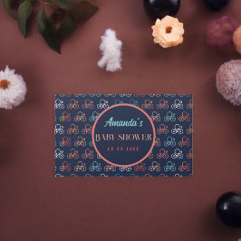 自転車の漫画 長方形シール