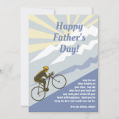 自転車の父の日ギフト マウンテンロードバイク カード (正面)