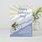 自転車の父の日ギフト マウンテンロードバイク カード (スタンド正面)