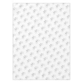 自転車の白クラシック色のエレガント模様 テーブルクロス (正面)