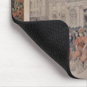 自転車の結婚式 マウスパッド (コーナー)