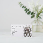 自転車の背部車輪が付いている名刺 名刺 (スタンド正面)