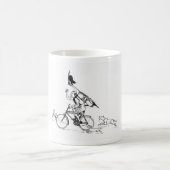 自転車の脱出のマグ コーヒーマグカップ (中央)
