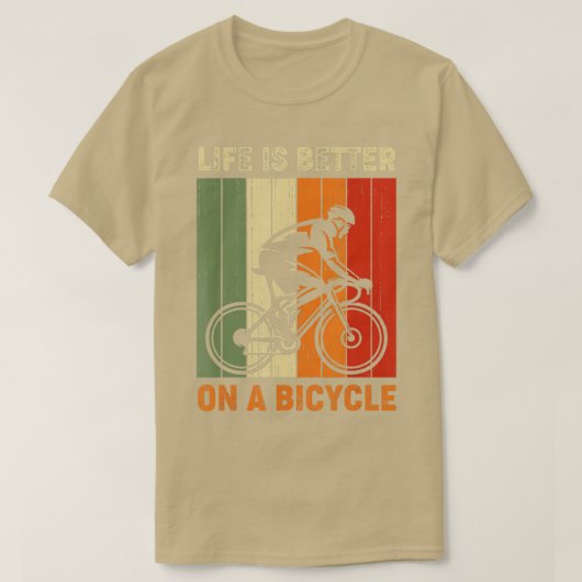 自転車の自転車で生活する方が良い1サイクリング Tシャツ (デザイン正面)