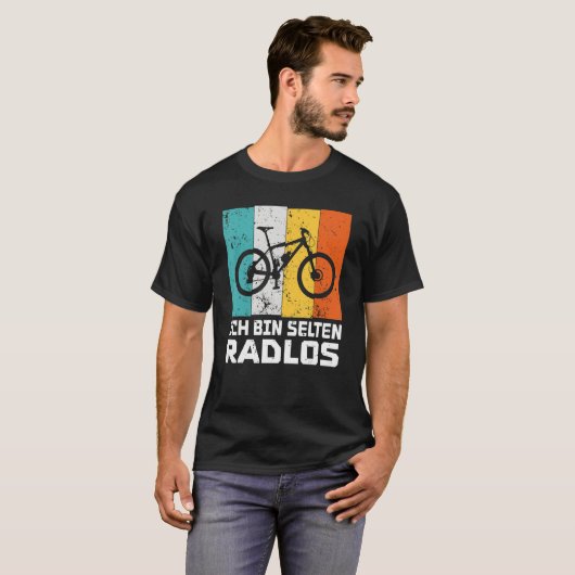 自転車の自転車に自転車を乗せおもしろいる事が滅多にない Tシャツ (正面フル)