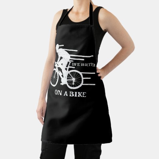 自転車の自転車サイクリストBのサイクリングの方が生活がいい エプロン (インサイチュ)