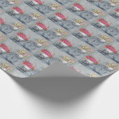 自転車の花の包装紙 ラッピングペーパー (角)