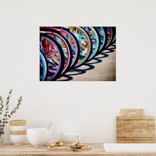 自転車の虹 ポスター (キッチン)