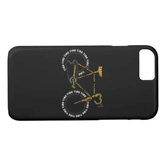 自転車の解   剖かわいいサイクリングはライフギフト Case-Mate iPhoneケース (裏面(横))