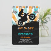 自転車の誕生日パーティーの招待状 招待状 (スタンド正面)