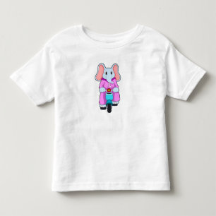 自転車の象 トドラーTシャツ
