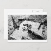 自転車の跡 ポストカード (正面/裏面)