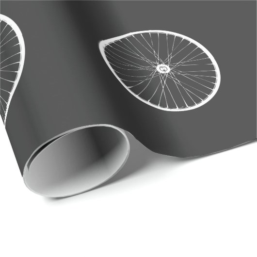 自転車の車輪のサイクリングはマウンテンバイク周期を疲れさせます ラッピングペーパー (ロールコーナー)