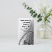 自転車の車輪の反射 名刺 (スタンド正面)