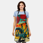 自転車の輝き エプロン (着用した状態)