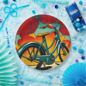 自転車の輝き ペーパープレート (パーティー)