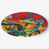 自転車の輝き ペーパープレート (アングル)