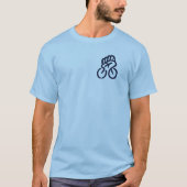 自転車の進化(背面を参照) Tシャツ (正面)