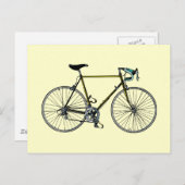 自転車の郵便はがき ポストカード (正面/裏面)
