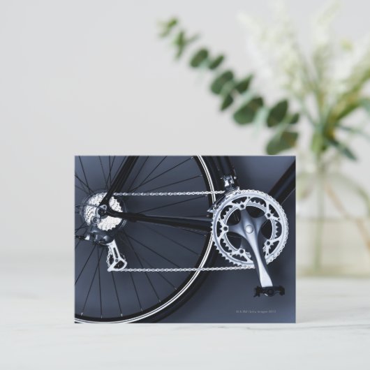 自転車の鎖、ペダルおよびギアの閉めて下さい ポストカード (スタンド正面)