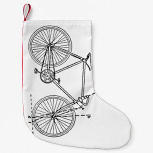 自転車の青写真 スモールクリスマスストッキング