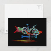 自転車の風見計 ポストカード (正面/裏面)