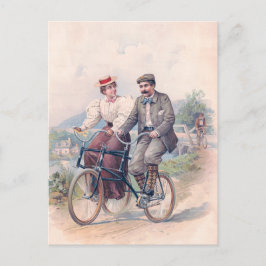 自転車の駆け落ち， 1896 ポストカード