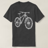 自転車の驚くべき解剖学マウンテンバイク Tシャツ (デザイン正面)