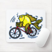 自転車の魚(バイク) マウスパッド (マウス)
