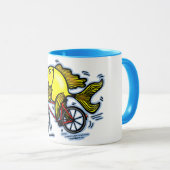 自転車の魚(バイク) マグカップ (正面右)