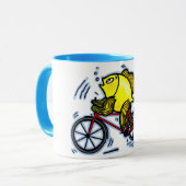自転車の魚(バイク) マグカップ (正面左)