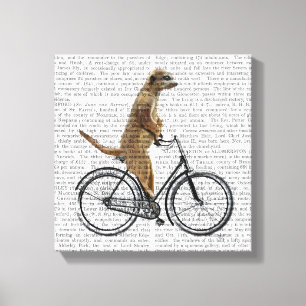 自転車のMeerkat キャンバスプリント