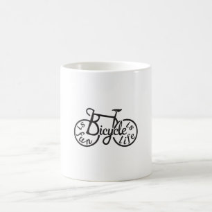 自転車はおもしろい、自転車は生命である コーヒーマグカップ