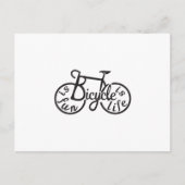 自転車はおもしろい、自転車は生命である ポストカード (正面)