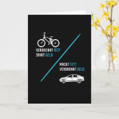 自転車は脂肪救金車を燃やす カード (黄色い花)