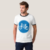 自転車はTシャツをからかいます Tシャツ (正面フル)