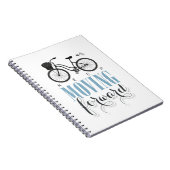 自転車やる気を起こさせる保で進むかわいい ノートブック (右側)