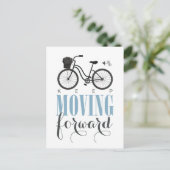 自転車やる気を起こさせる保で進むかわいい ポストカード (スタンド正面)