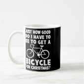 自転車をもらうためにはどのくらい頑張ればいいの? コーヒーマグカップ (左)