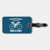 自転車をハイキングする時間になるまで、すべてのギャング ラゲッジタグ (裏面横)