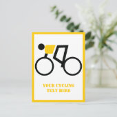 自転車を垂直に走る自転車乗り ポストカード (スタンド正面)