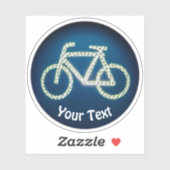 自転車を好む人とサイクリング愛好家の選択 シール (シート)