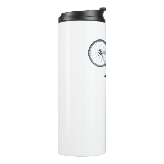 自転車を持ち上げるサイクリスト タンブラー (回転左)
