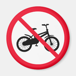 自転車を禁止しない |赤い丸 |マグネット マグネット